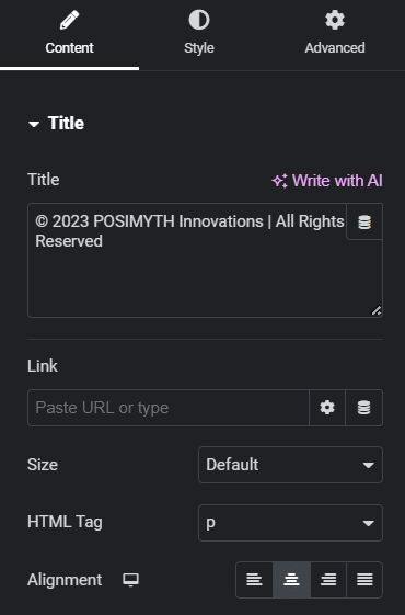 Text Editor | The Plus Addons for Elementor Text editor how to change footer copyright text in wordpress from the plus addons for elementor