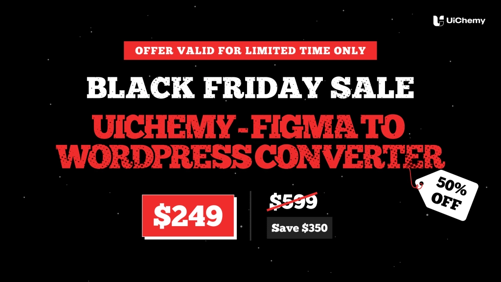 Uichemy black friday offer best elementor black friday deals in 2024 [upto 50% off] from the plus addons for elementor