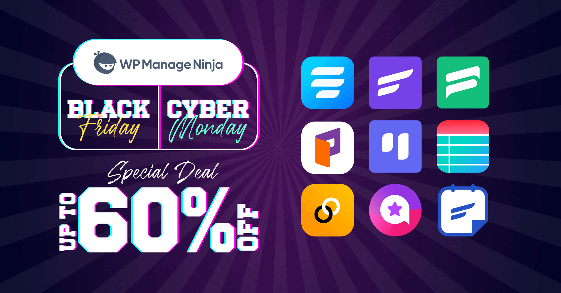 Wp manage ninja best wordpress black friday deals in 2024 from the plus addons for elementor