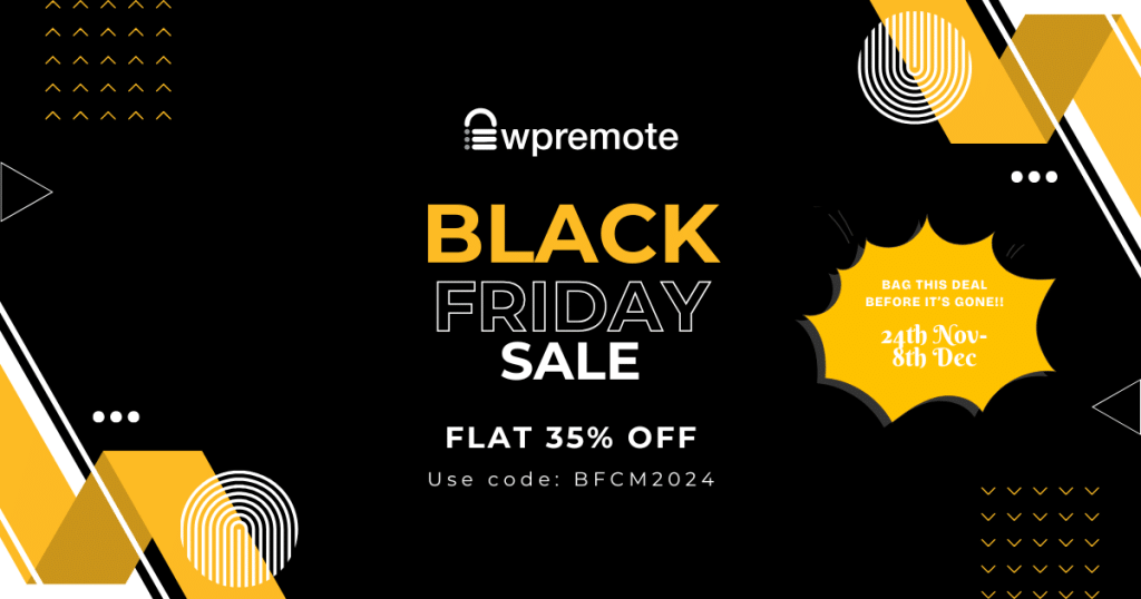 WP Remote Black Friday Sale