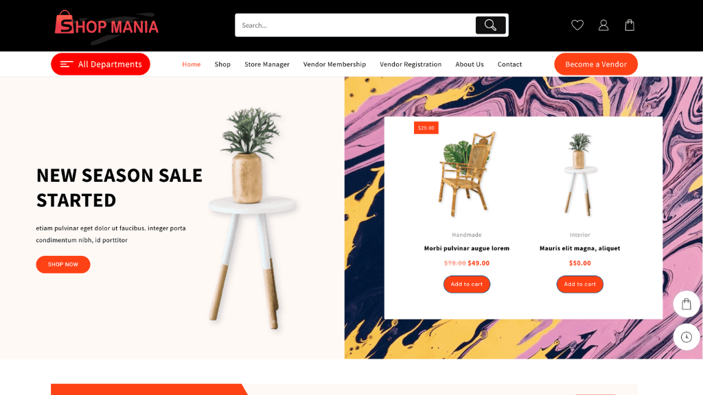 Shop mania theme 8 best elementor landing page templates [ready-to-use] from the plus addons for elementor