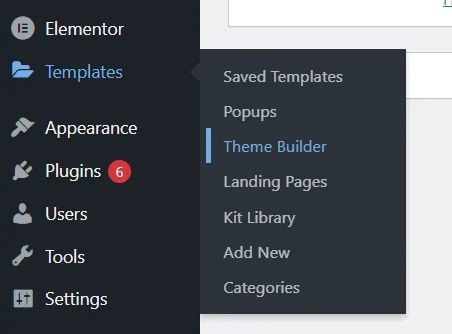 Open elementor theme builder how to use elementor header templates [complete guide] from the plus addons for elementor