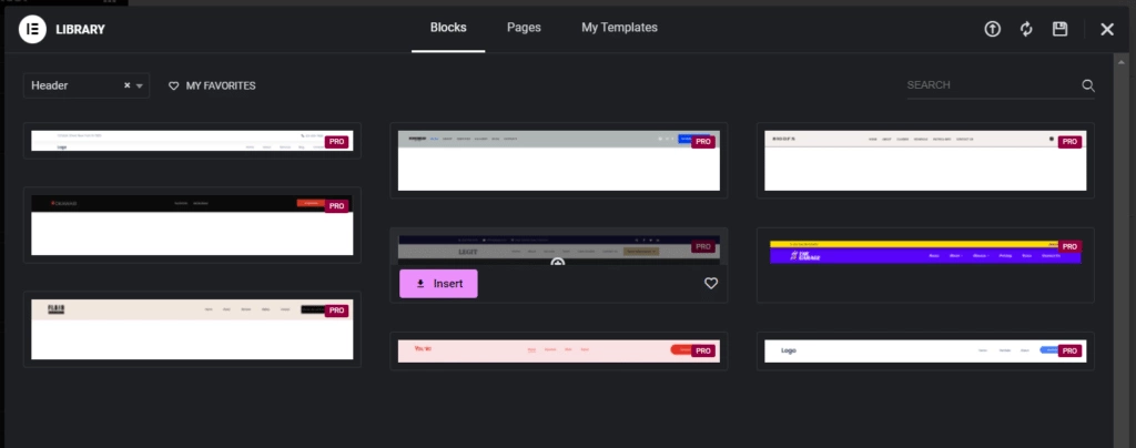 Pick a header template how to use elementor header templates [complete guide] from the plus addons for elementor