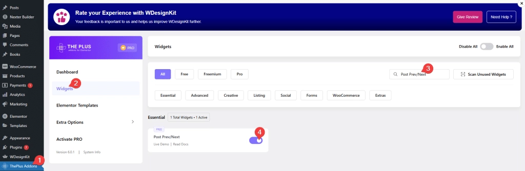 Post prev next activation how to add post next & previous button in elementor blog post? From the plus addons for elementor