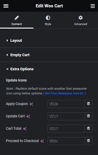 Woo cart extra options