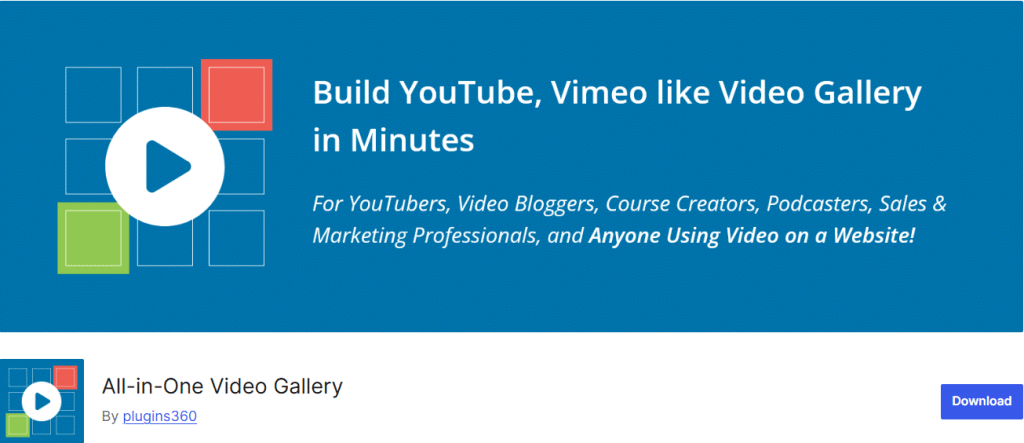 All in one video gallery 6 best wordpress video player plugins [selfhost, youtube & vimeo] from the plus addons for elementor