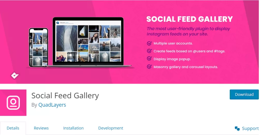Social feed gallery by quadlayers 5 best instagram feed plugins for elementor [our top picks] from the plus addons for elementor