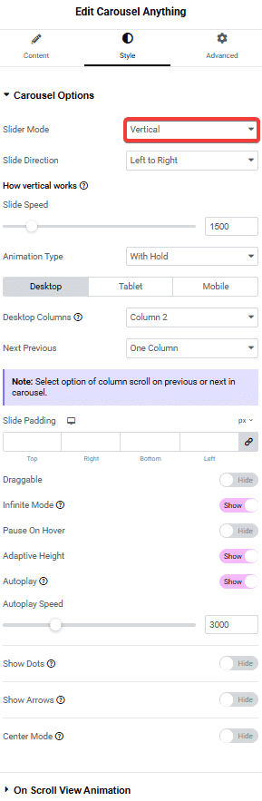 Tpae Carousel Anything Style Slider Mode Vertical | The Plus Addons for Elementor Tpae carousel anything style slider mode vertical how to create vertical elementor carousel slider? From the plus addons for elementor