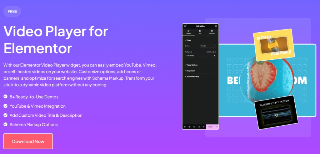 Video player for elementor 6 best wordpress video player plugins [selfhost, youtube & vimeo] from the plus addons for elementor