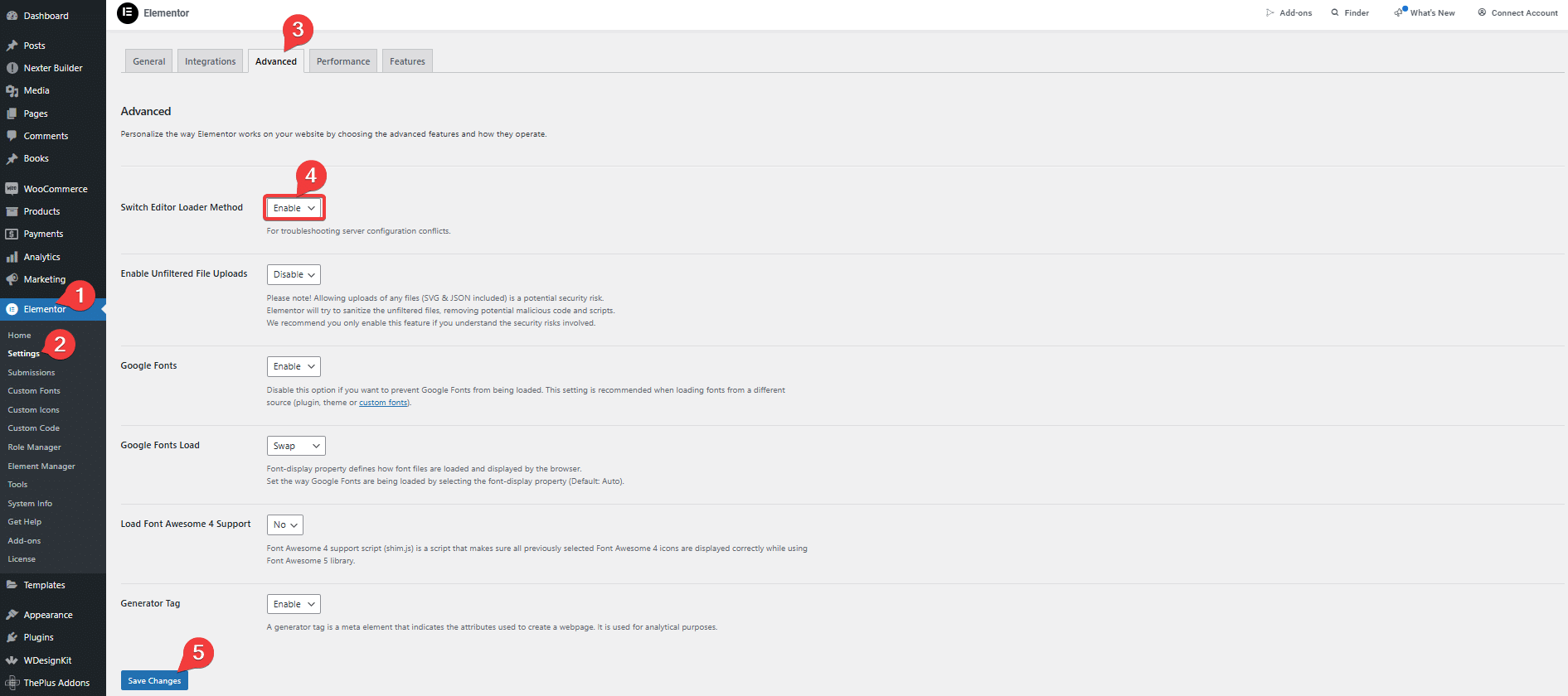 Elementor advanced settings 21 ways to fix elementor editor stuck on loading screen [solved] from the plus addons for elementor