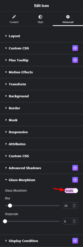Glass morphism settings new how to add a glassmorphism effect in elementor for free? (frosted glass effect) from the plus addons for elementor
