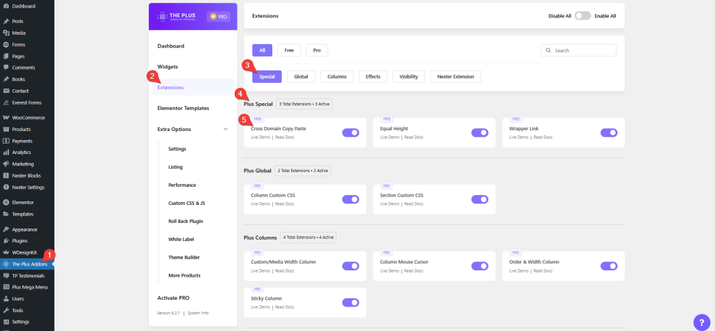 Theplus elemntor extensions plus special cross domain copy paste support handbook: the plus addons for elementor from the plus addons for elementor