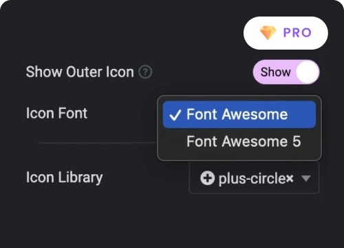 Add outer icon for each tab item advanced elementor tabs with images [horizontal & vertical] | the plus addons for elementor from the plus addons for elementor