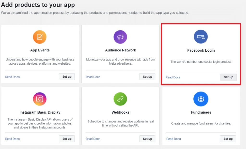 Add products to your app how to add facebook login on wordpress [step by step guide] from the plus addons for elementor