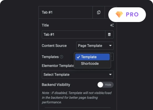 Connect elementor template or place shortcode content in tabs advanced elementor tabs with images [horizontal & vertical] | the plus addons for elementor from the plus addons for elementor