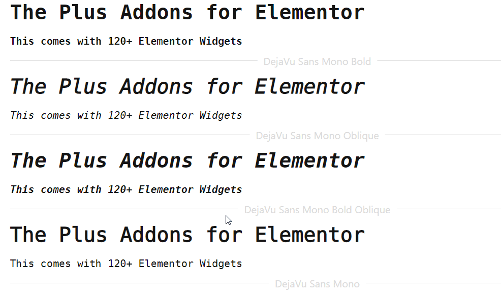 Dejavusans mono fonts 10 best programming fonts for coding [for eye relief] from the plus addons for elementor