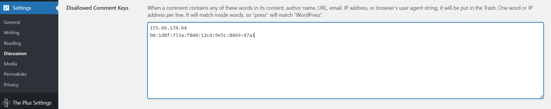 Disallowed comment keys how to block ip address in wordpress [3 easy methods] from the plus addons for elementor