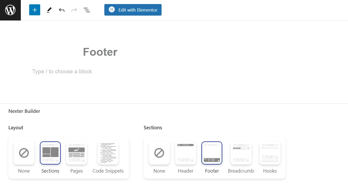 Elementor footer in nexter builder how to create header & footer in elementor [easy guide] from the plus addons for elementor