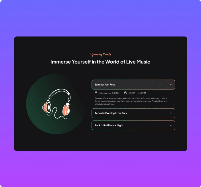 Accordion with lottie animations advanced accordion for elementor from the plus addons for elementor