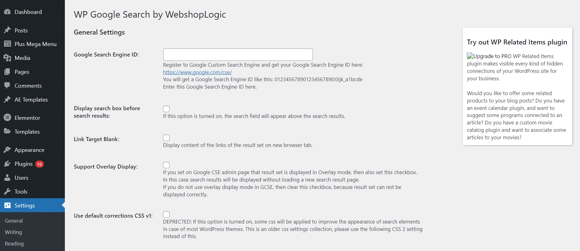 Add the search bar to your site