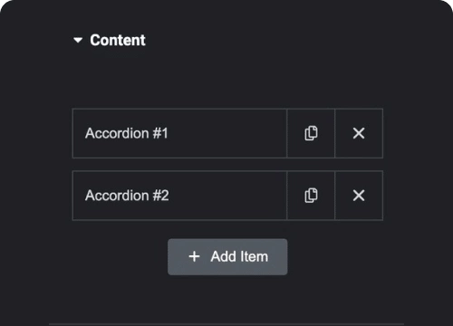Create unlimited accordian tabs advanced accordion for elementor from the plus addons for elementor