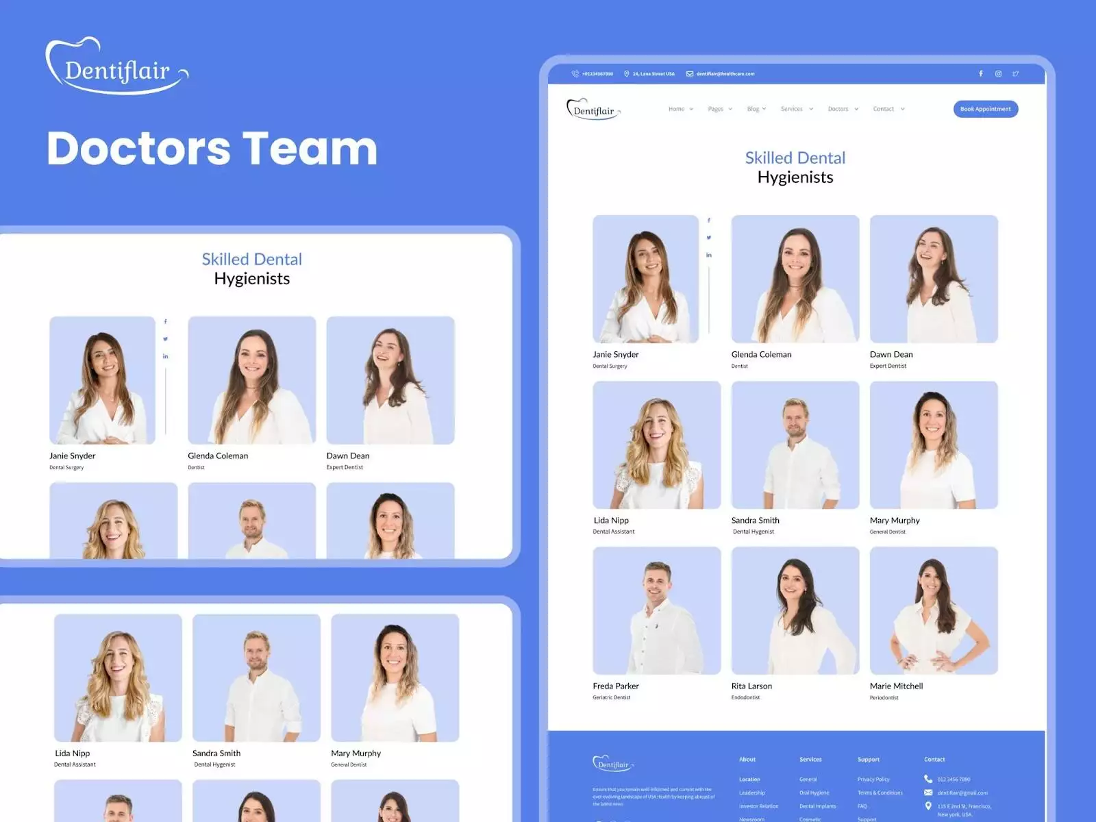 Dentiflair team page 10 best meet the team page examples & trends [with templates] from the plus addons for elementor