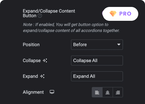 Expand or collapse all accordion items on button click advanced elementor accordion dropdown (with faq schema) | the plus addons for elementor from the plus addons for elementor