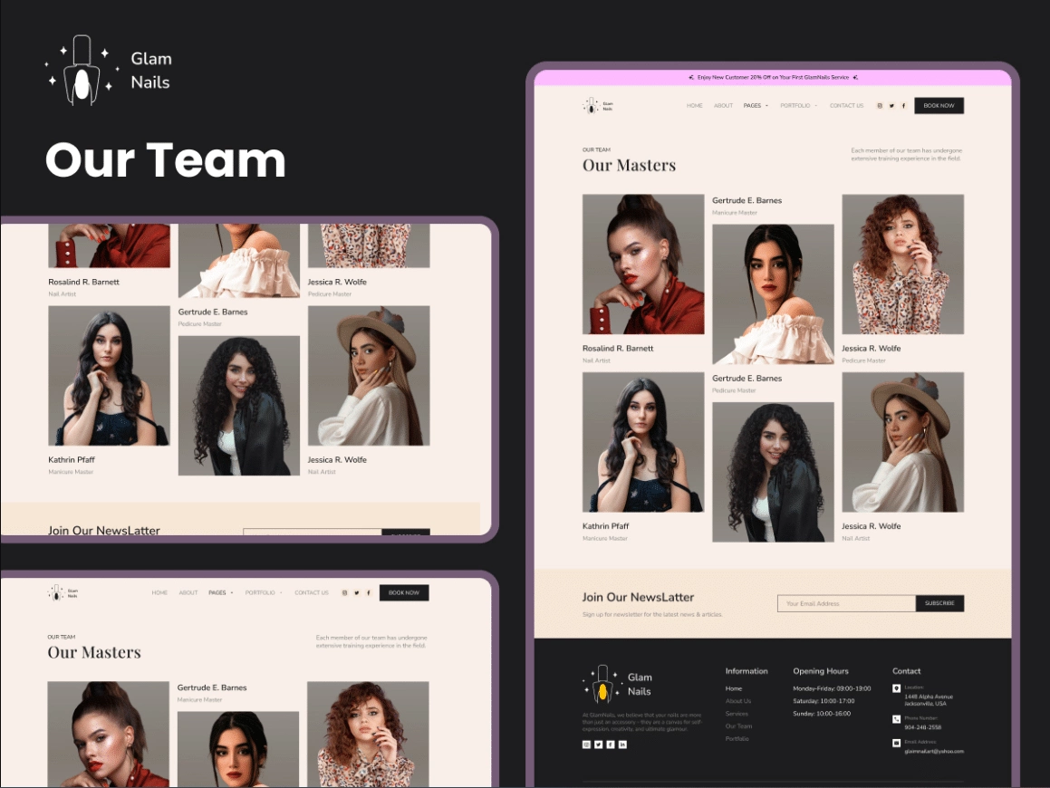 Glam nails team page demo 10 best meet the team page examples & trends [with templates] from the plus addons for elementor