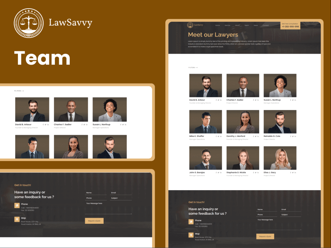 Law savvy team page template 10 best meet the team page examples & trends [+ templates] from the plus addons for elementor