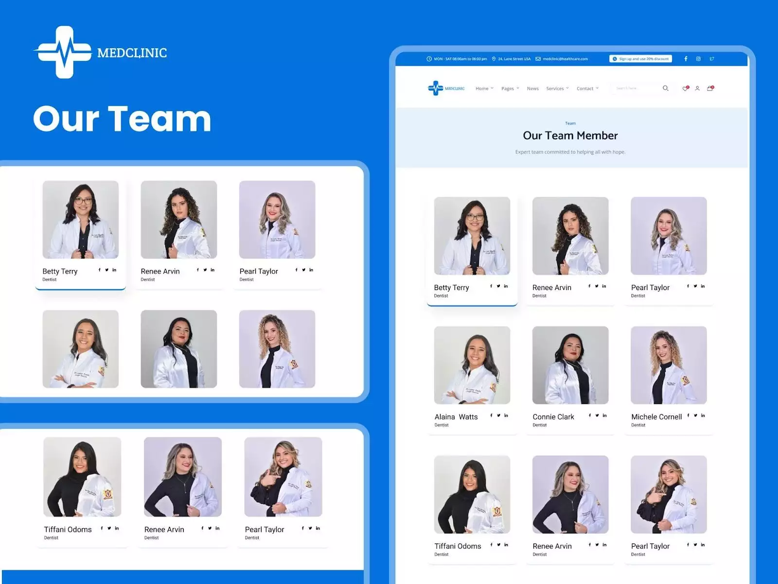 Medclinic team page demo 10 best meet the team page examples & trends [with templates] from the plus addons for elementor