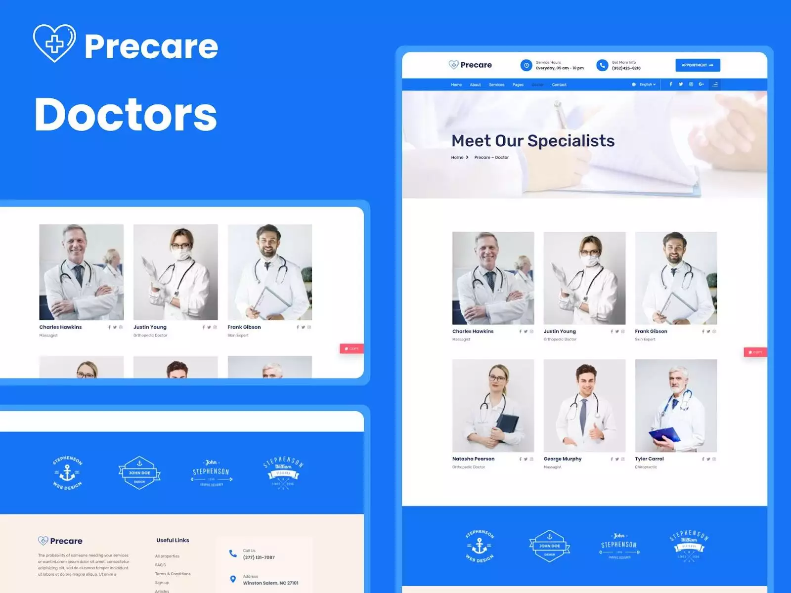 Precare doctors team page demo 10 best meet the team page examples & trends [with templates] from the plus addons for elementor