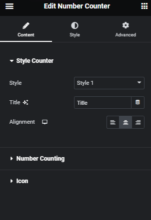 Style counter