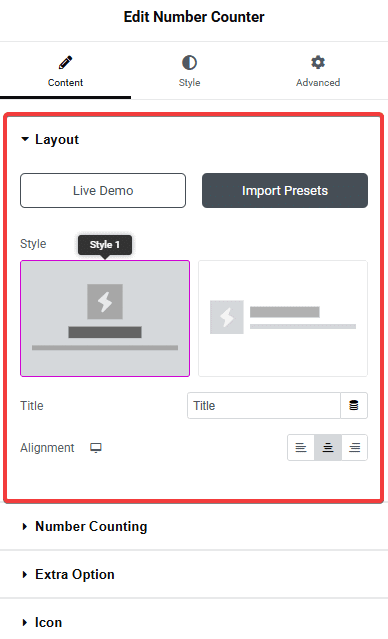 Tpae Number Counter Layout 1 | The Plus Addons for Elementor Tpae number counter layout 1 number counter: settings overview from the plus addons for elementor