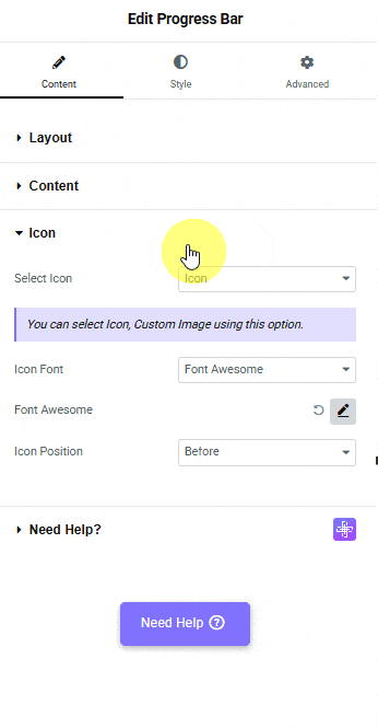 Tpae ProgressBar Icon 6 | The Plus Addons for Elementor Tpae progressbar icon 6 how to add progress bar in elementor wordpress? From the plus addons for elementor