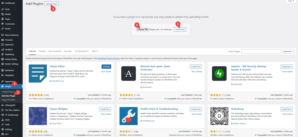 Theplus elemntor install new plugin how to fix “ invalid license, update failed: download failed. Unauthorized” error? From the plus addons for elementor