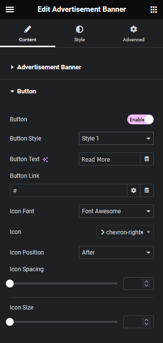 Advertisement Banner Button | The Plus Addons for Elementor Advertisement banner button