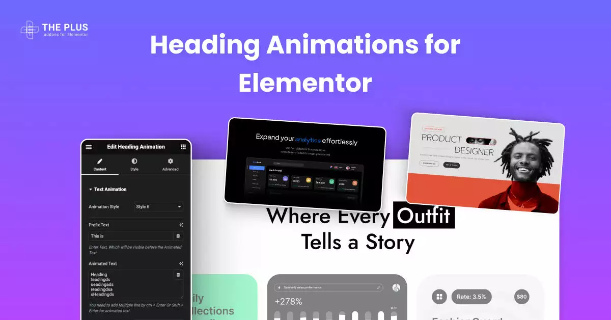 Heading animations for elementor free elementor heading animations [headline effects] | the plus addons for elementor from the plus addons for elementor