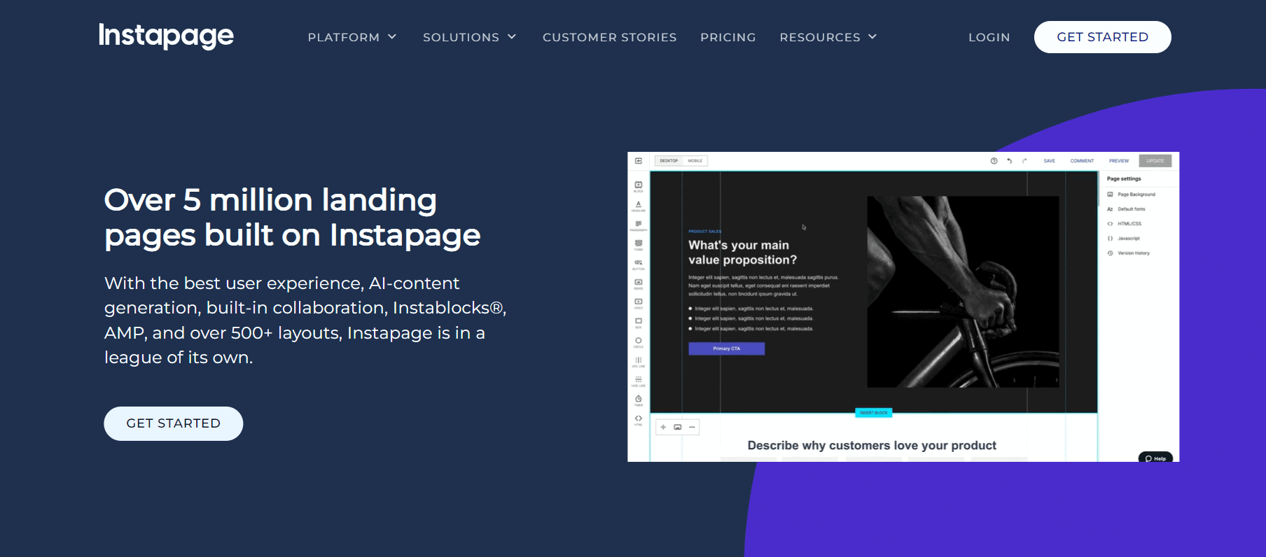 Instapage 1 6 best free one page website builders [single page site] from the plus addons for elementor