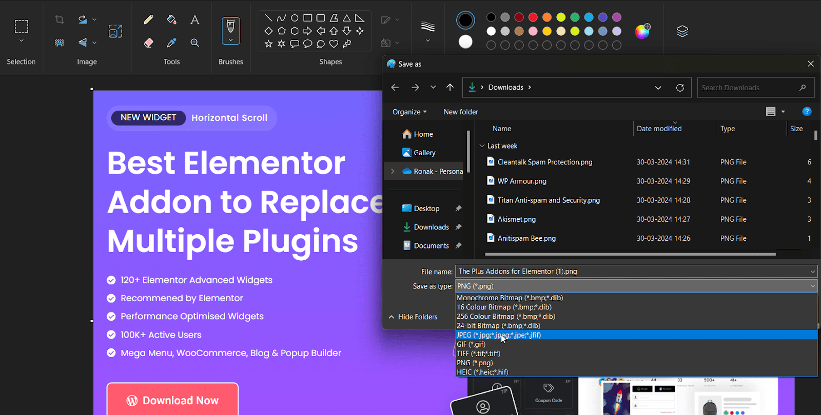 Mircrosoft paint jpg vs jpeg comparison [everything you need to know] from the plus addons for elementor