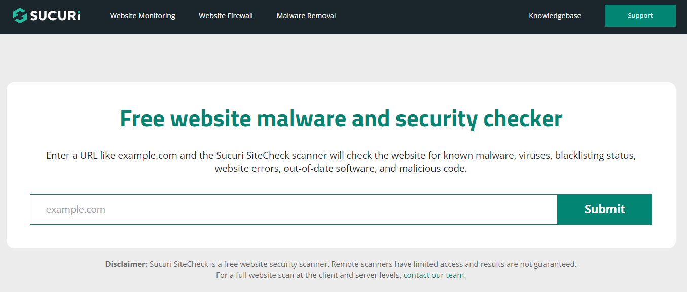 Sucuri site check 5 free tools to scan wordpress for vulnerabilities [protect site] from the plus addons for elementor