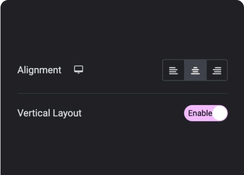 Vertical and horizontal toggle switcher social icon for elementor from the plus addons for elementor