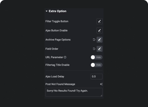 Ajax filter controllers product listing page with ajax filters from the plus addons for elementor