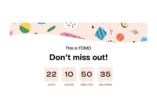 Countdown timer to create fomo scarcity elementor popup builder [25+ ready to use templates] | the plus addons for elementor from the plus addons for elementor