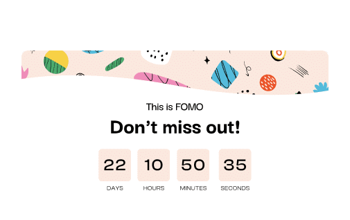 Countdown Timer to Create FOMO Scarcity | The Plus Addons for Elementor Countdown timer to create fomo scarcity popup builder for elementor from the plus addons for elementor