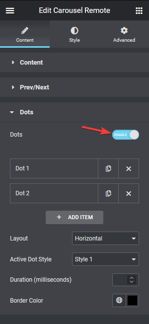 Dots Toggle | The Plus Addons for Elementor Dots toggle how to connect elementor flip box with carousel remote? From the plus addons for elementor