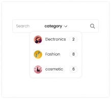 Drop down woocommerce store builder for elementor from the plus addons for elementor