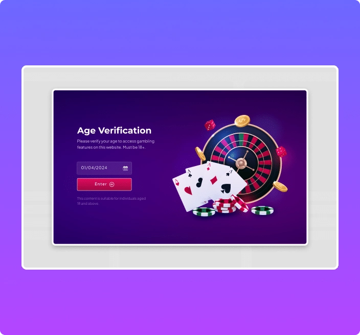 Gambling birthdate based age verification elementor age gate verification widget [yes/no, birthdate] from the plus addons for elementor