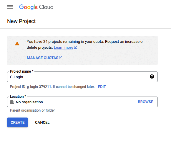 Give project name how to add a google login to wordpress with elementor? From the plus addons for elementor