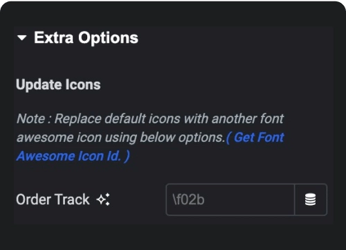 Icon Customizer | The Plus Addons for Elementor Icon customizer woo order track page from the plus addons for elementor
