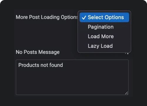 Mulitple product loading method product listing page with ajax filters from the plus addons for elementor